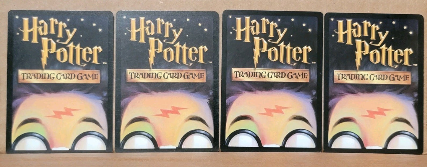 Harry Potter TCG Lot 4 Cobbing Bludger Stands Magical Mishap Toe Biter Damage