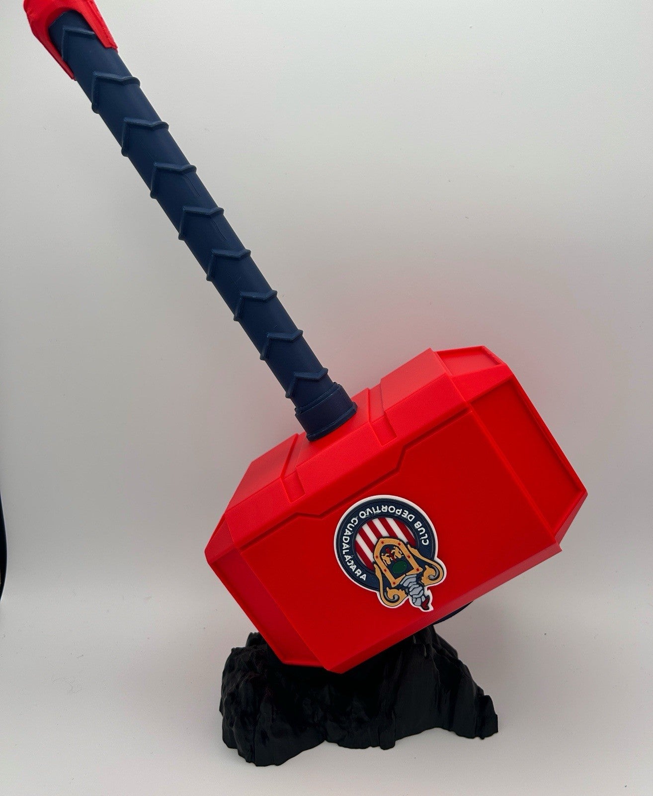 Club Deportivo Guadalajara themed Mjolnir Thor's Hammer BASE NOT INCLUDED