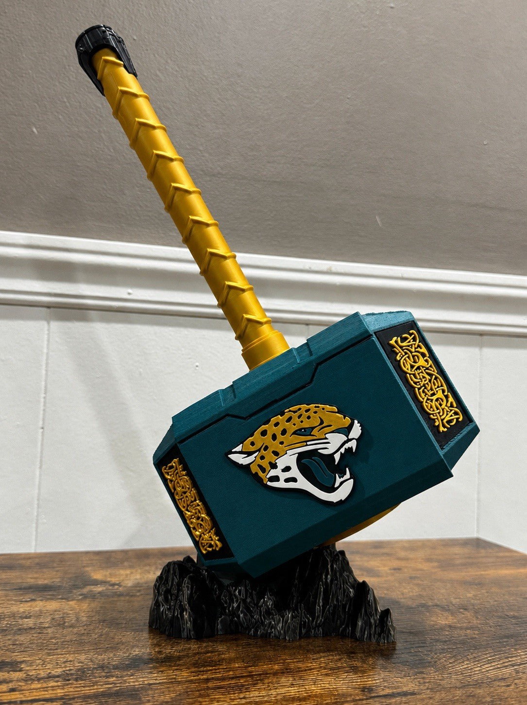 Jacksonville Jaguars 13” Thor Hammer NFL INSPIRED Unique Fan Gifts Man Cave