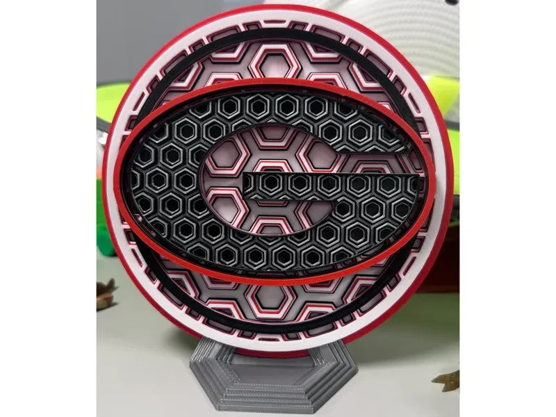 Georgia Bulldogs Wall Art Or Display 3D printed Dimensional Mosaic