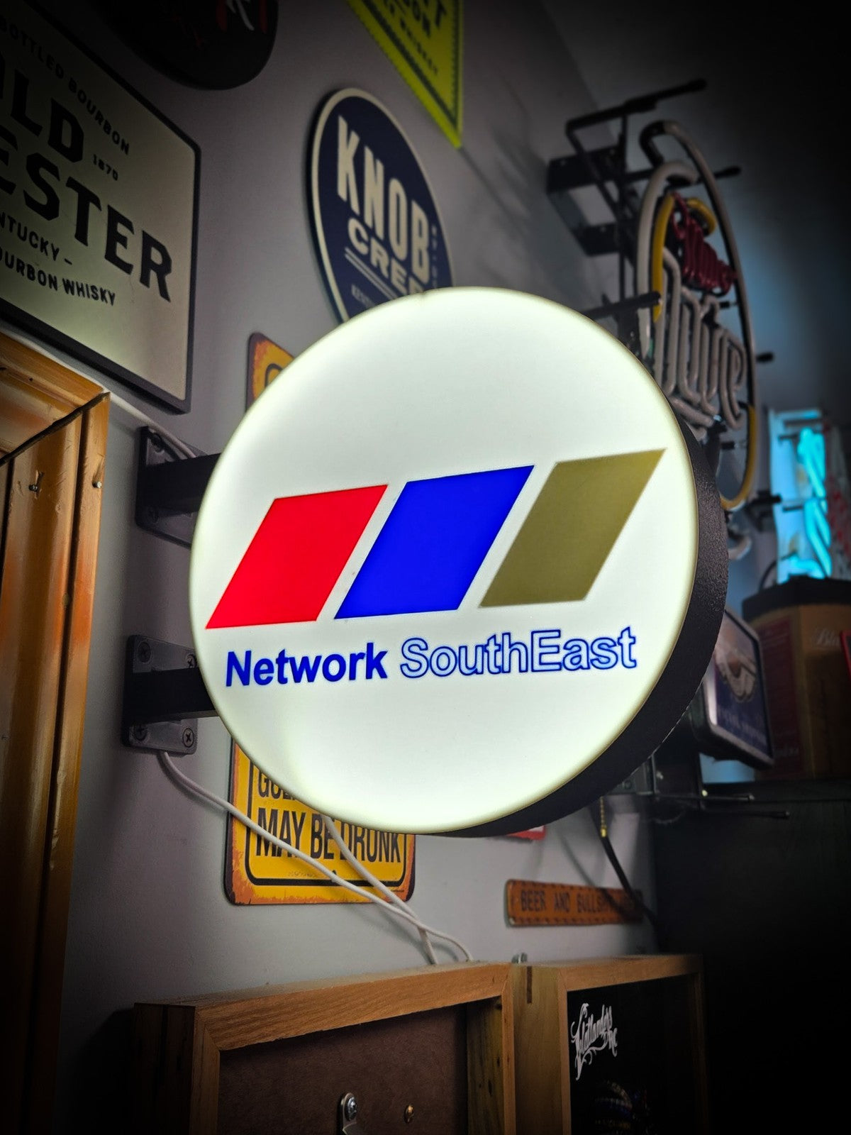 NETWORK SOUTHEAST 12 Inch Light Box LED Sign 3D Printed Wall Decor Man Cave