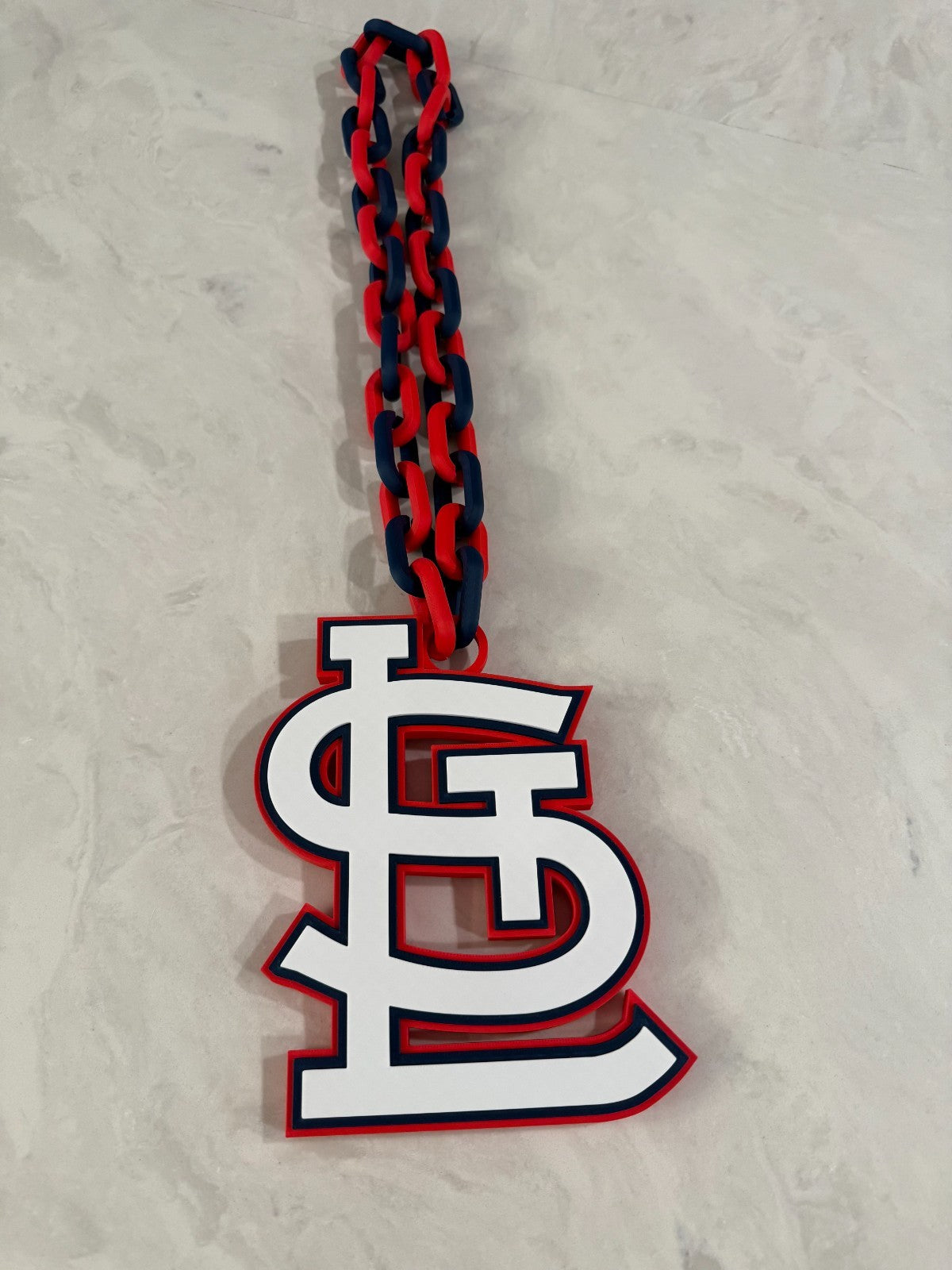 St. Louis Cardinals Oversized Necklace Turnover Chain HandMade 3D Printed