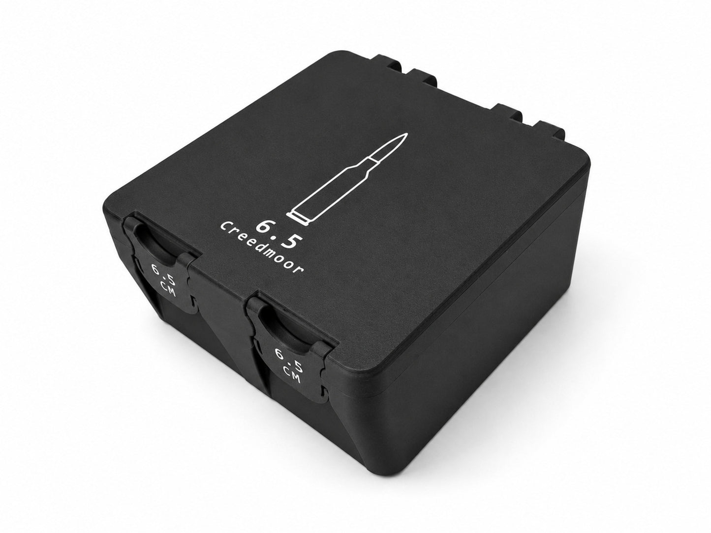 6.5 Creedmoor Ammo Box – 100 Rounds - Snap Close Storage Box | Fully