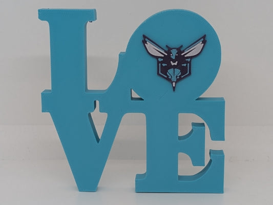 Charlotte Hornets Love Park Sign 3D Printed Wall Sign