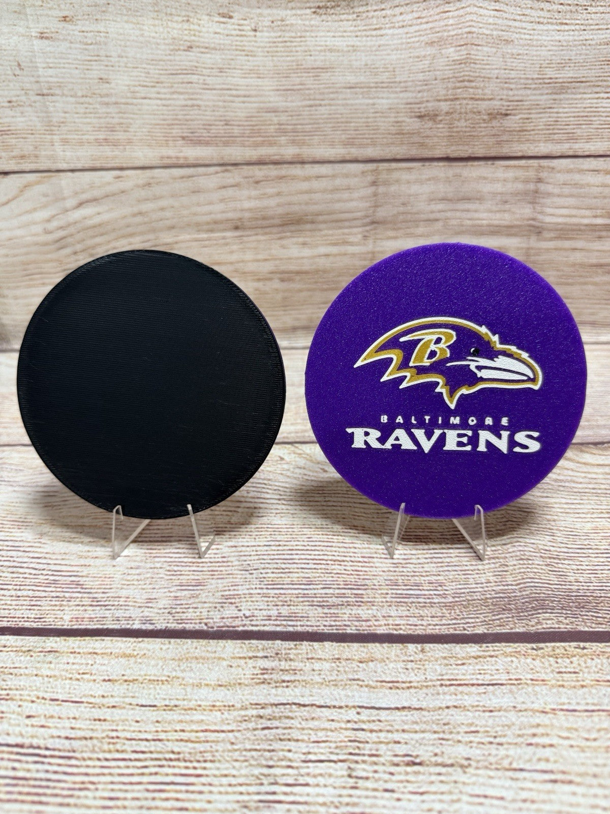 Baltimore Ravens Custom Drink Coasters Set Of 4 With Holder