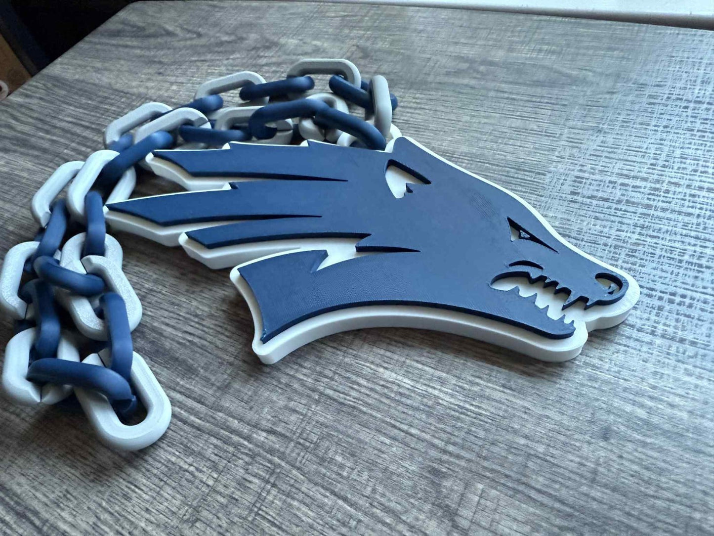 Nevada Wolf Pack Over-Sized Necklace Logo Pendant Hype Chain