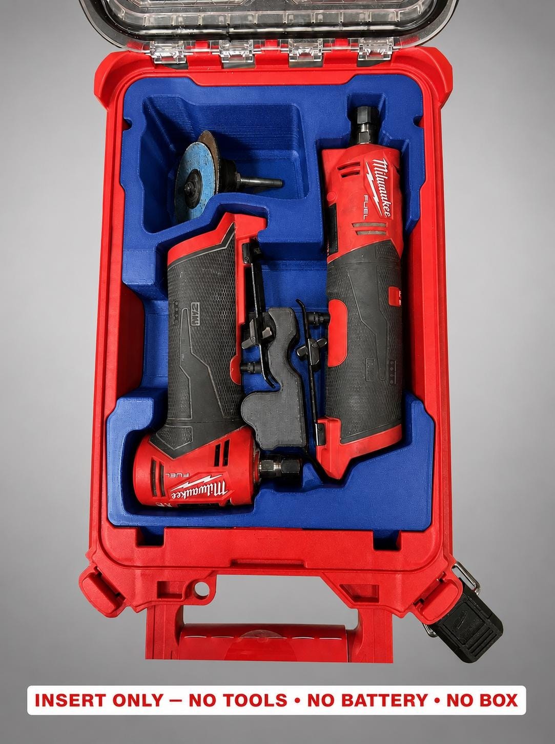 Milwaukee Packout Insert for M12 Right Angle + Straight Die Grinder