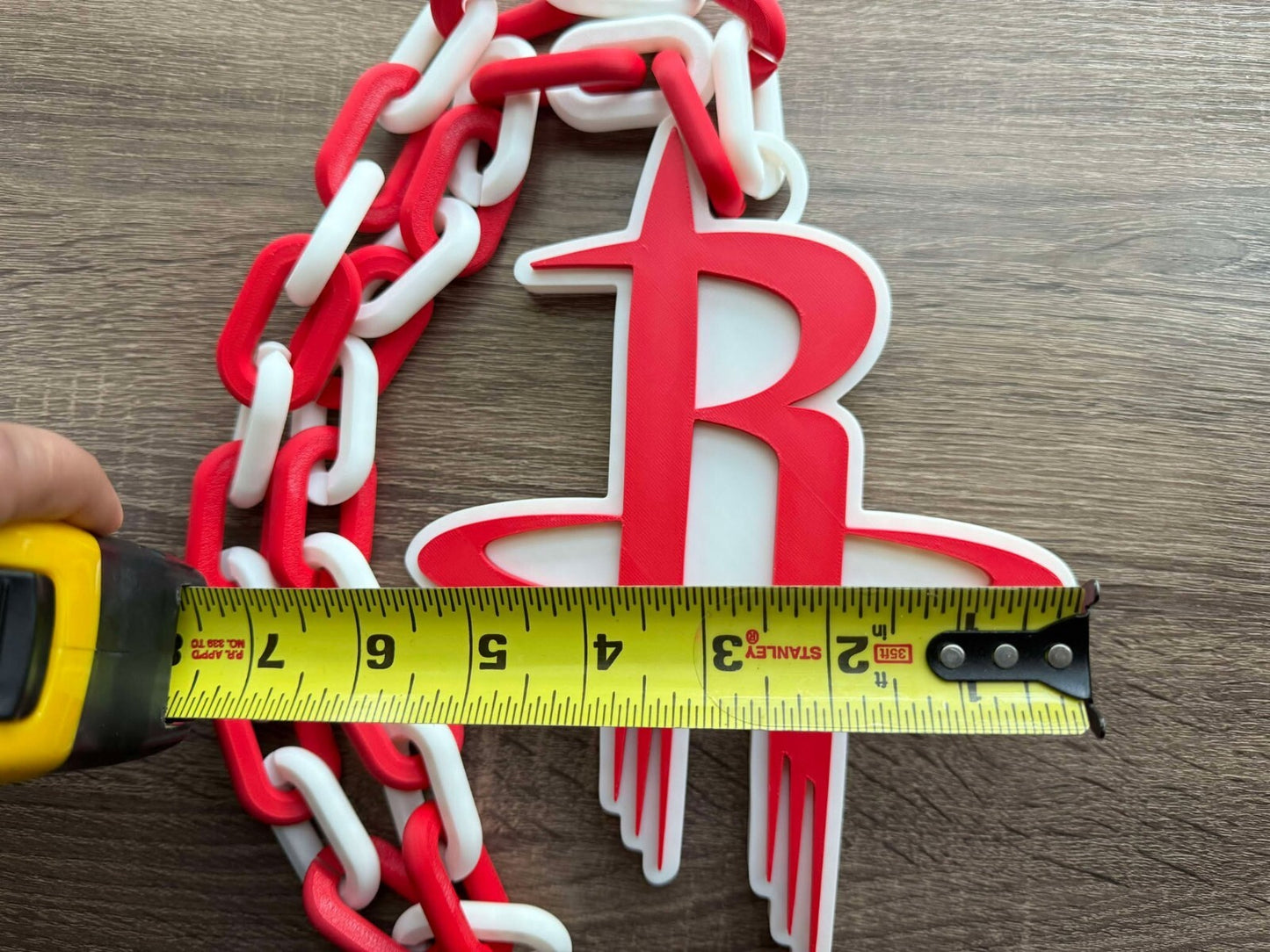 Houston Rockets Oversized Necklace, Hype Chain [Made To Order]