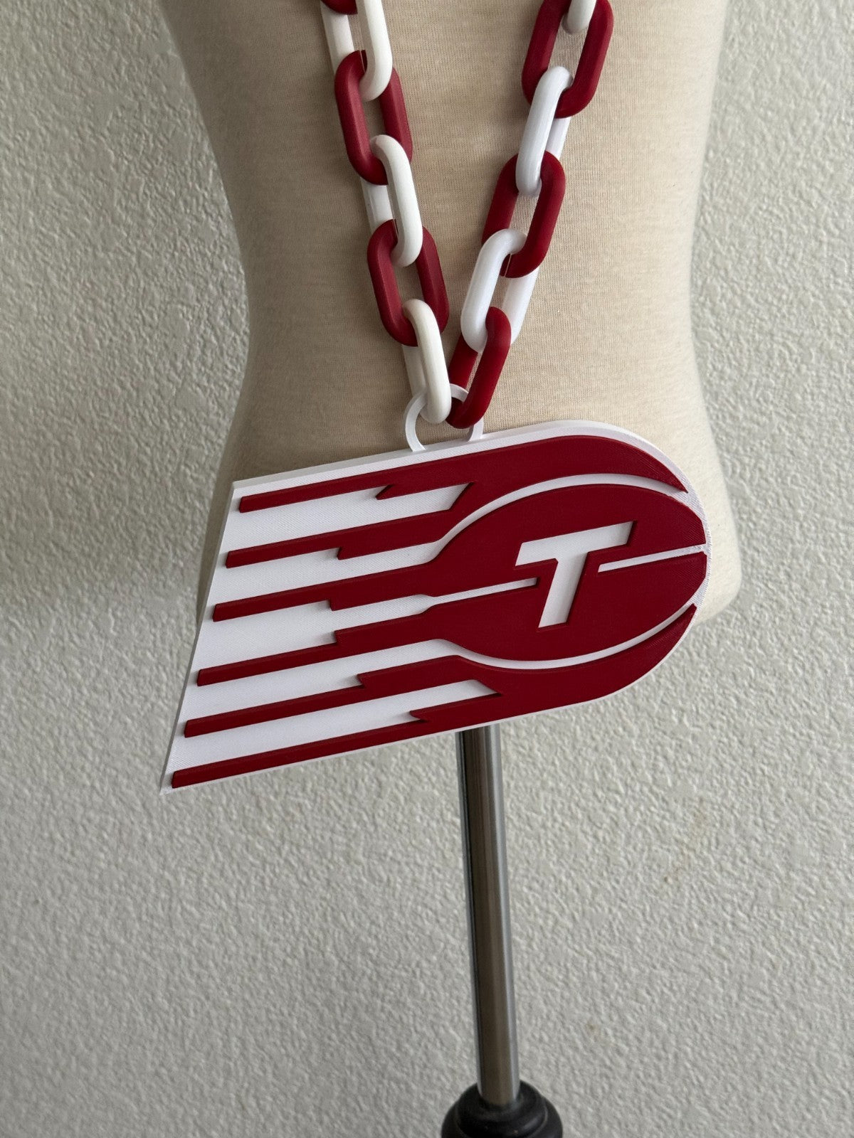 Toronto Tempo Oversized Necklace, Hype Turnover Chain WNBA Handmade 3D Printed
