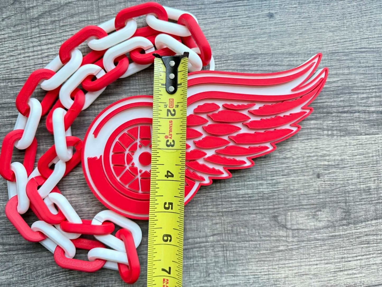 Detroit Red Wings Oversized Necklace, Hype Chain