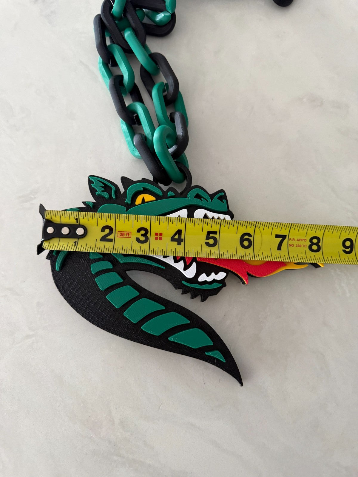 UAB Blazers Logo Necklace Turnover Chain HandMade 3D Printed