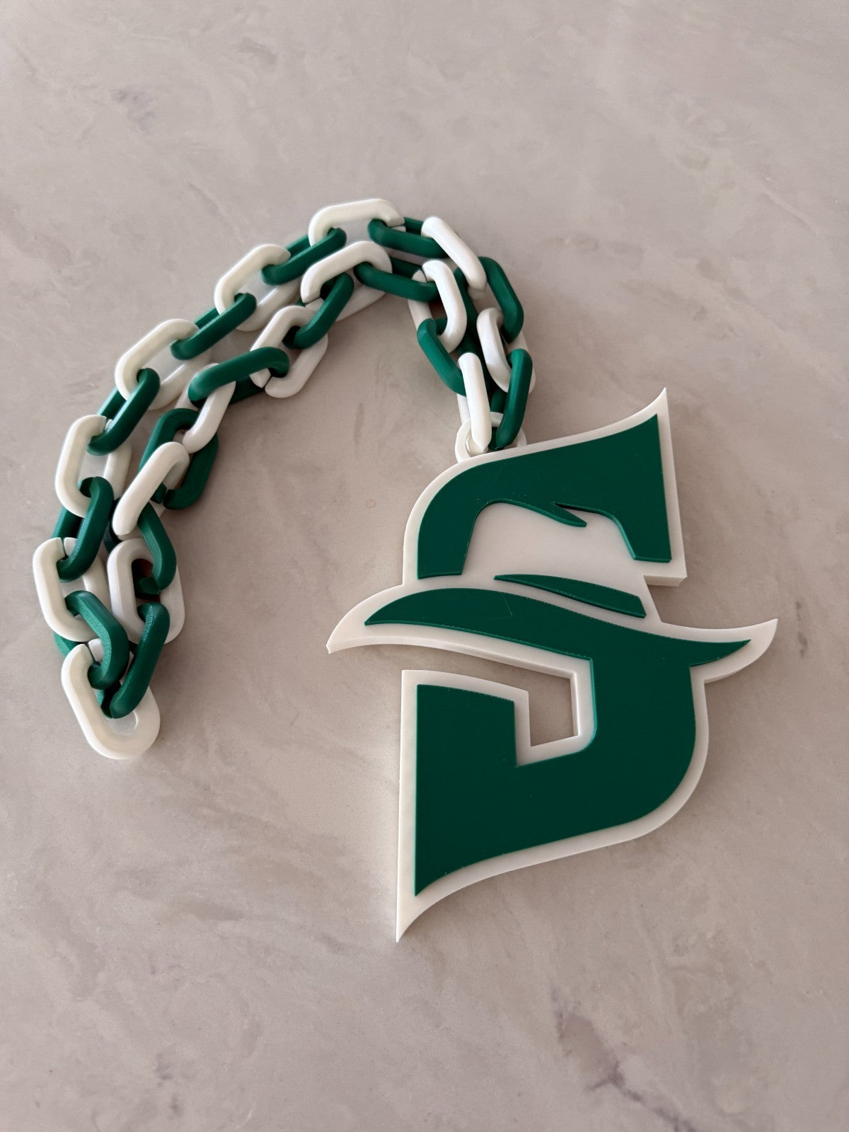 Stetson Hatters Oversized Necklace Hype Chain Handmade 3D