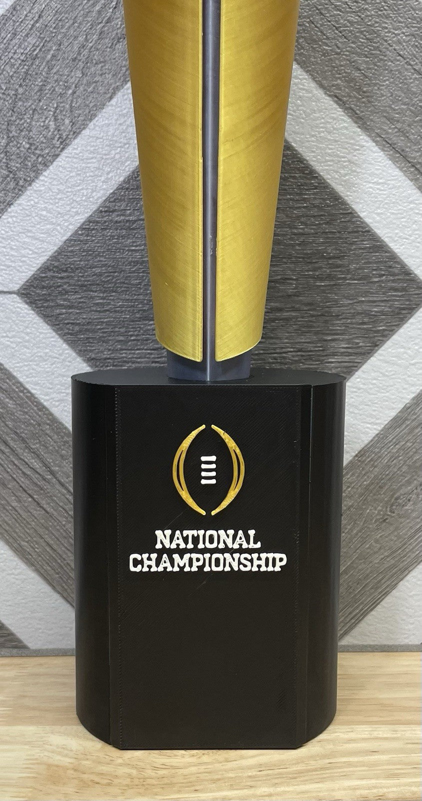 College Football Playoff (CFP) 14-in National Championship Trophy 3-D Printed
