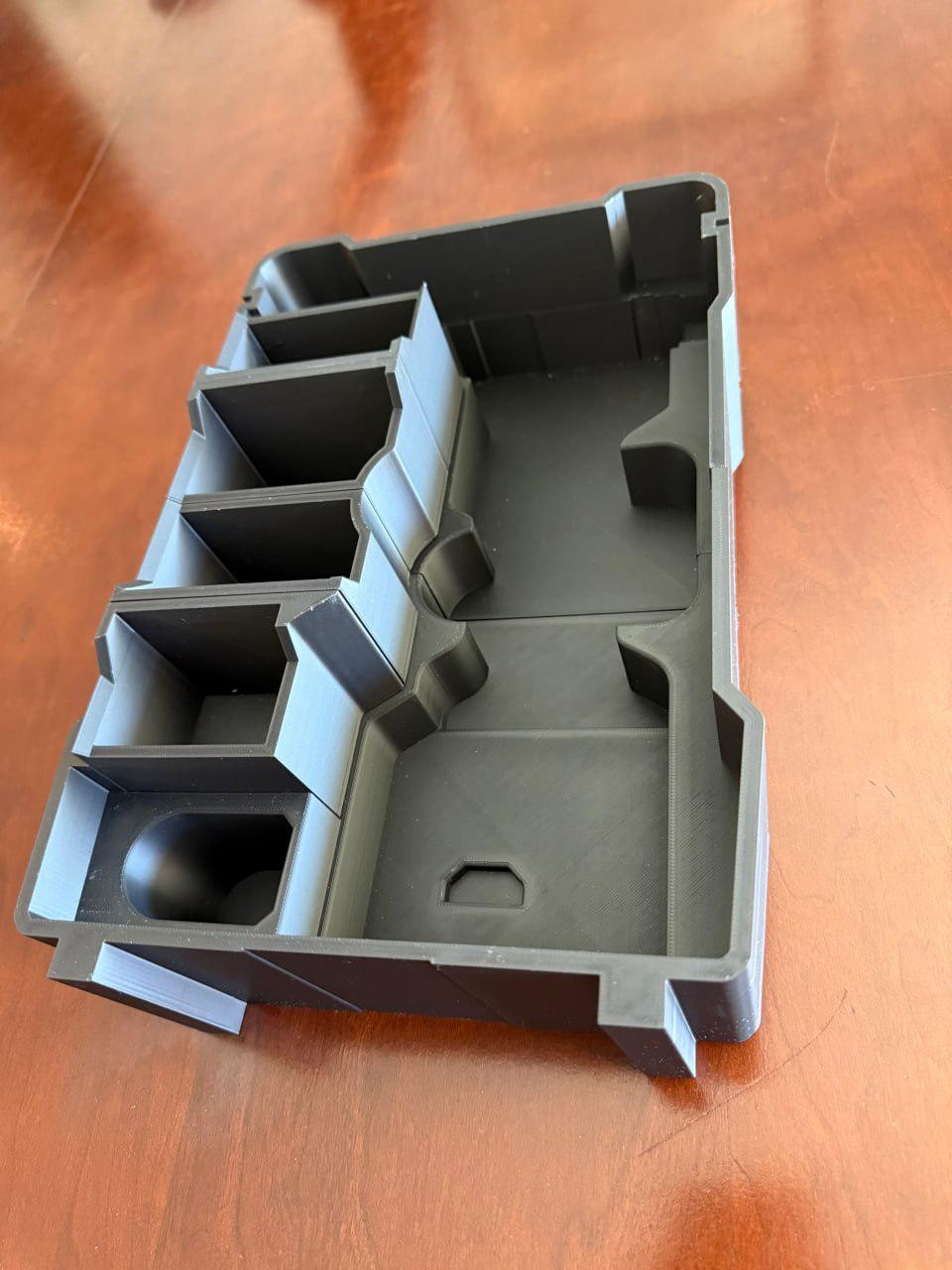 3D Printed Packout Insert For M12 Rivet Gun With Stem Catch And 8 Rivet Bins
