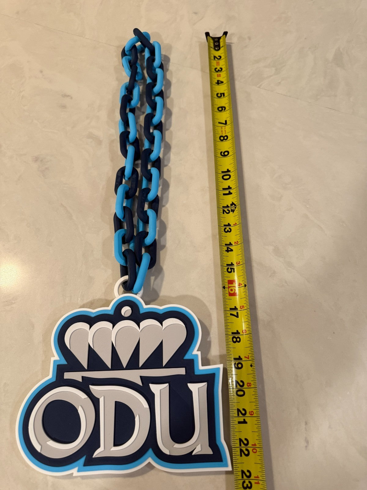 Old Dominion Monarchs Logo Oversized Necklace, Hype Chain
