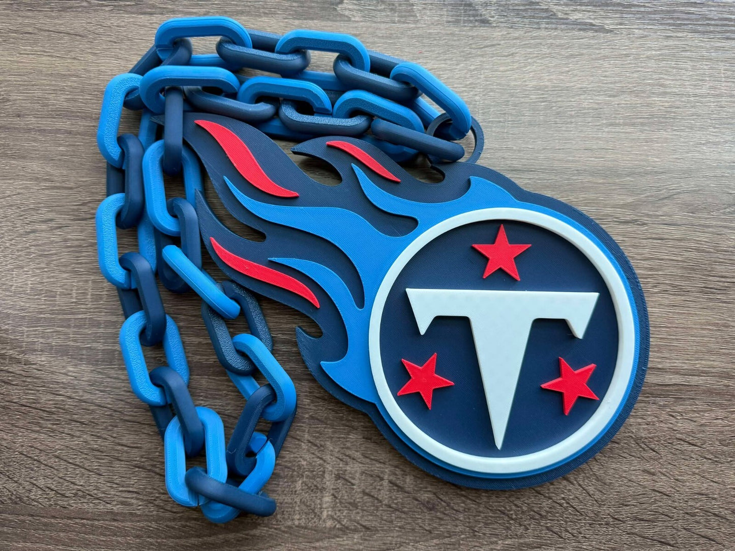 Tennessee Titans Oversized Necklace, Pendant Chain