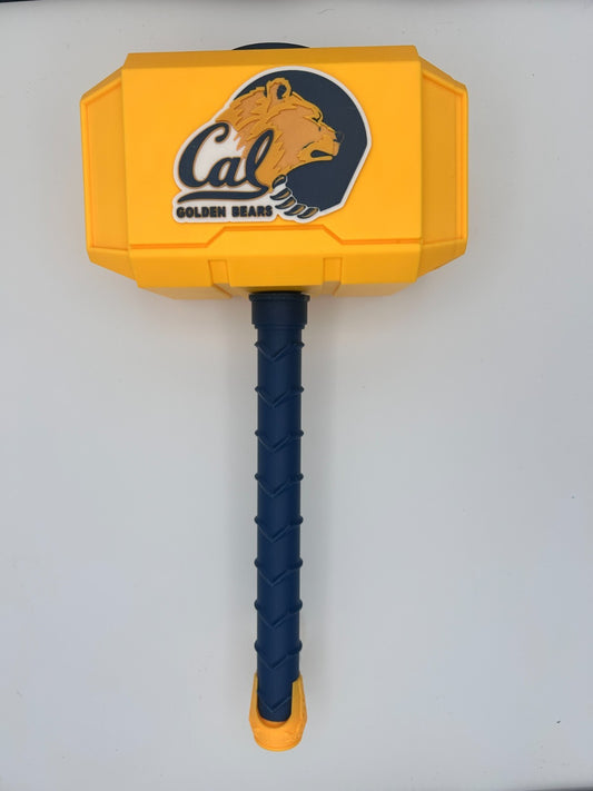 College Golden Bears Alt Themed Mjolnir Thor's Hammer