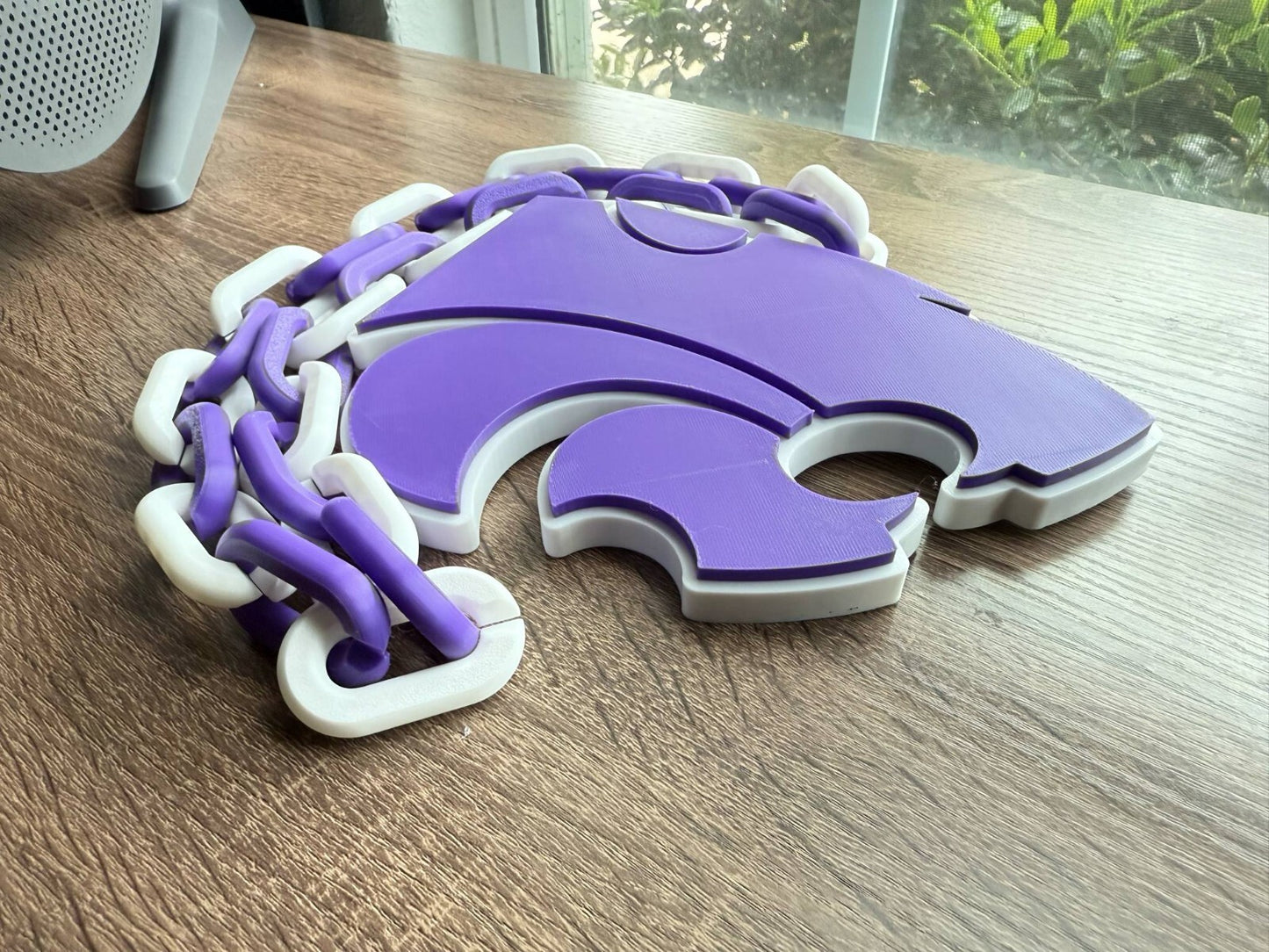 Kansas State Wildcats Oversized Necklace, Pendant Chain