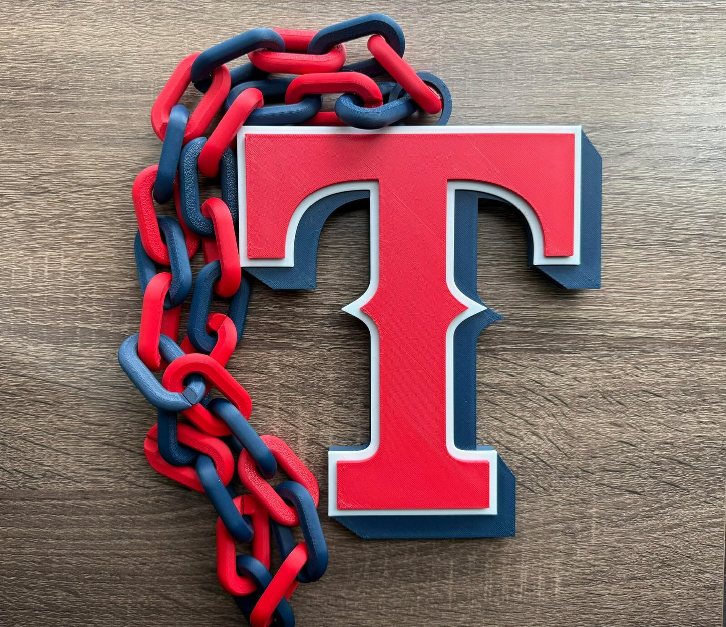 Texas Rangers 3D Printed Sports Chain, Necklace [Made to Order]