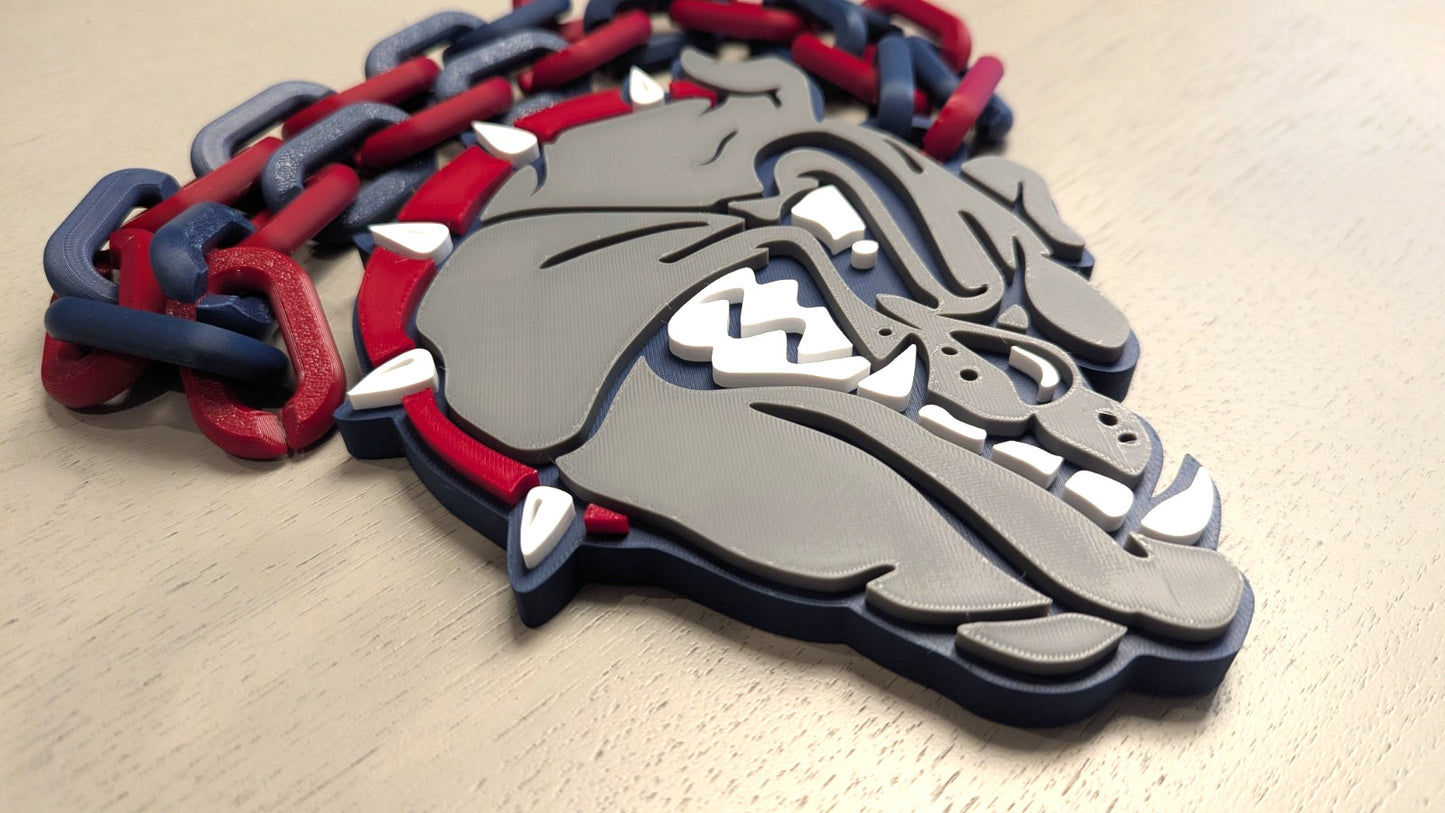 Gonzaga Bulldogs Over-Sized Necklace Logo Pendant Hype Chain