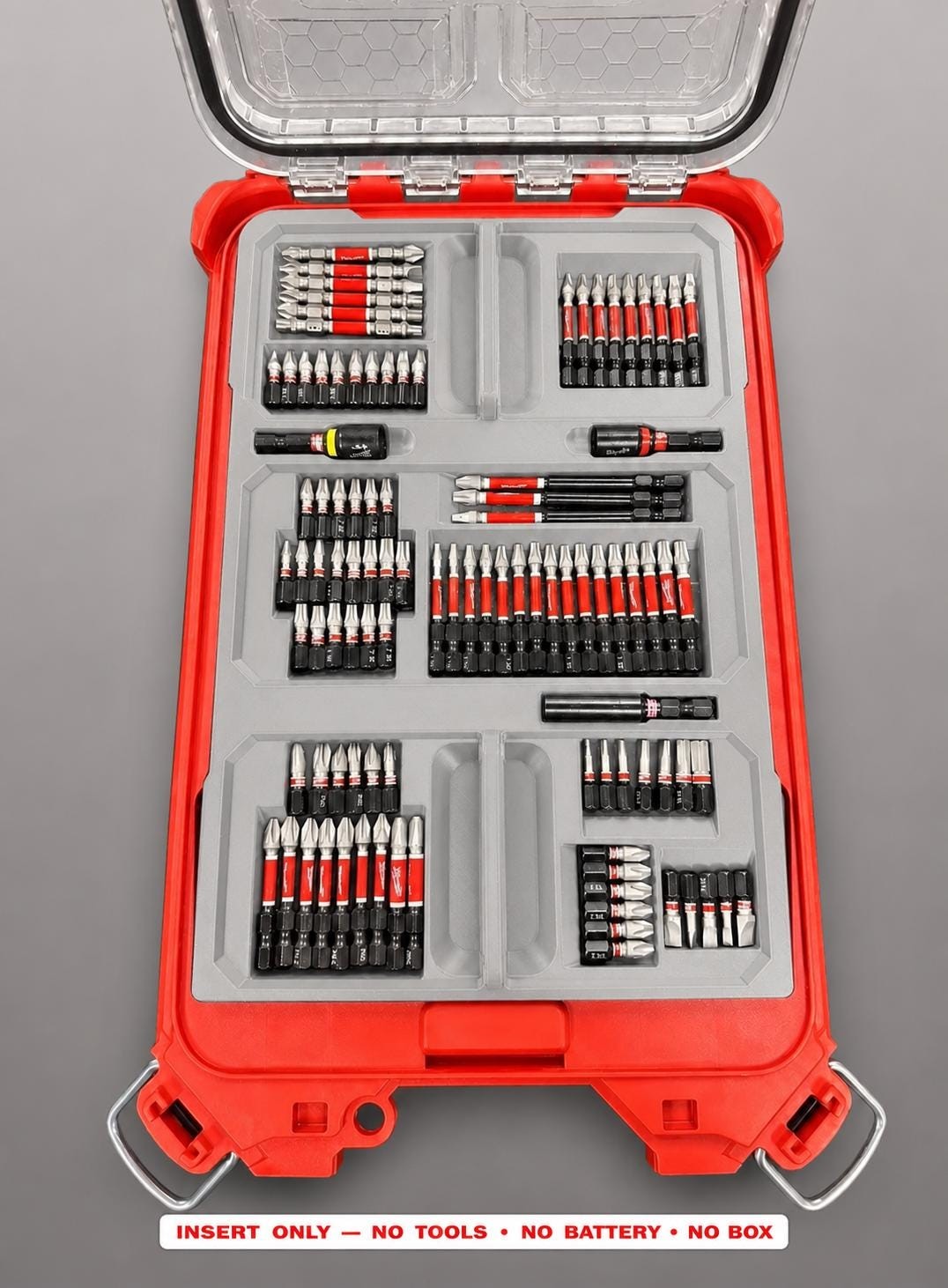 Milwaukee Packout Insert for SHOCKWAVE Driver Bit Kit 100pc | 3D Printed