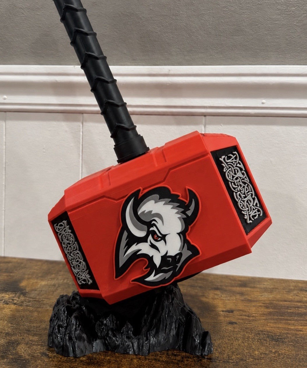 Buffalo Sabres GOAT HEAD  Thor Hammer & Rock NHL New York Hockey Sports Gifts