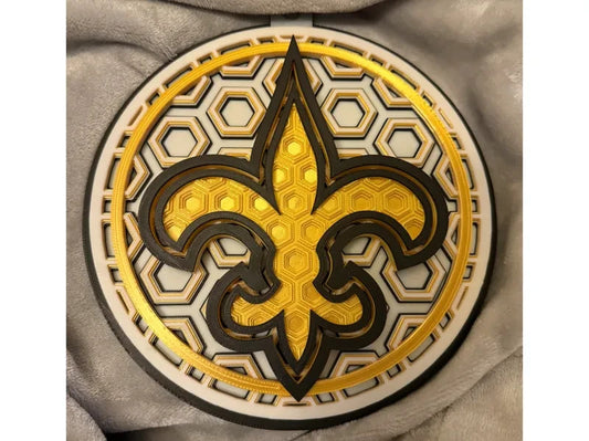 New Orleans Saints Wall Art Or Display 3D printed Dimensional Mosaic