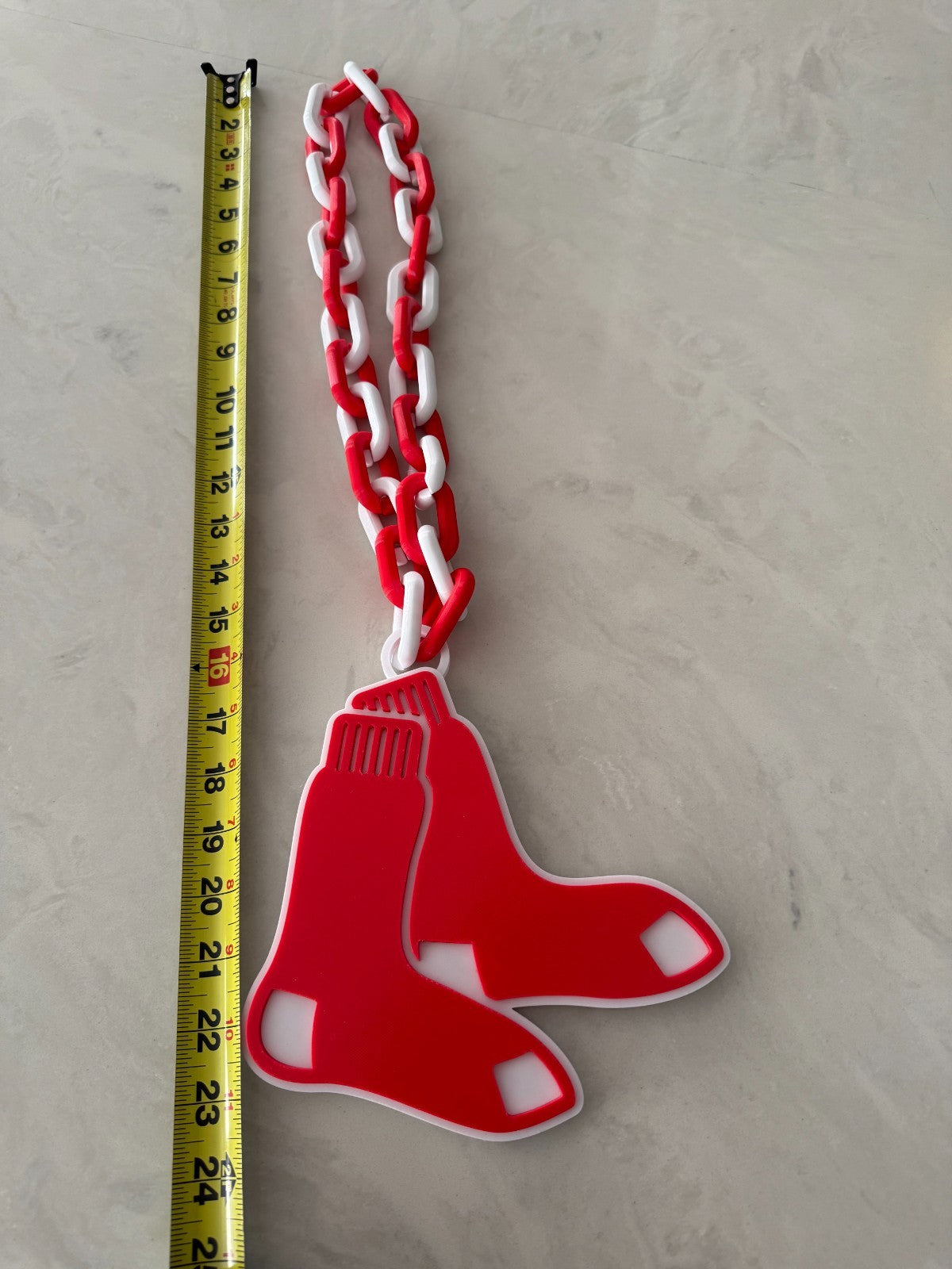 Boston Red Sox Oversized Necklace, Hype Chain"Wait til next year."
