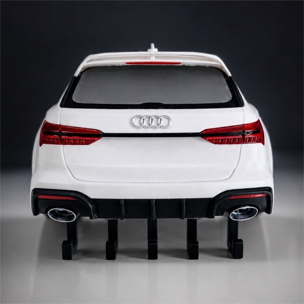 3D Printed Audi RS6 Car Rear End Key Holder Wall Mount Garage Decor