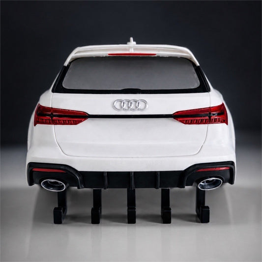 3D Printed Audi RS6 Car Rear End Key Holder Wall Mount Garage Decor