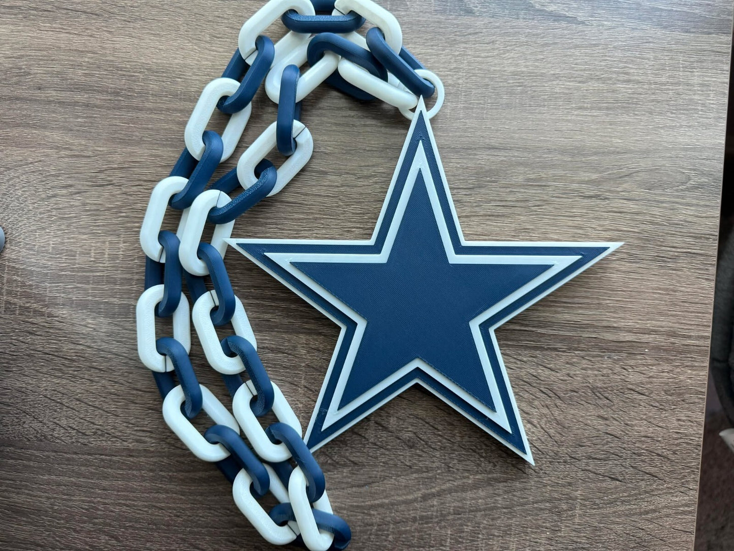 Dallas Cowboys Oversized Necklace, Hype Chain [Made to Order]