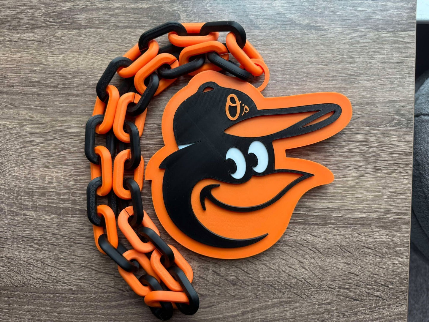 Baltimore Orioles Oversized Necklace, Hype Chain [Made To Order]