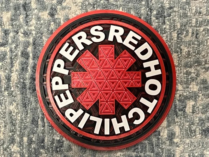Red Hot Chili Peppers Wall Art Or Display 3D printed Dimensional Mosaic