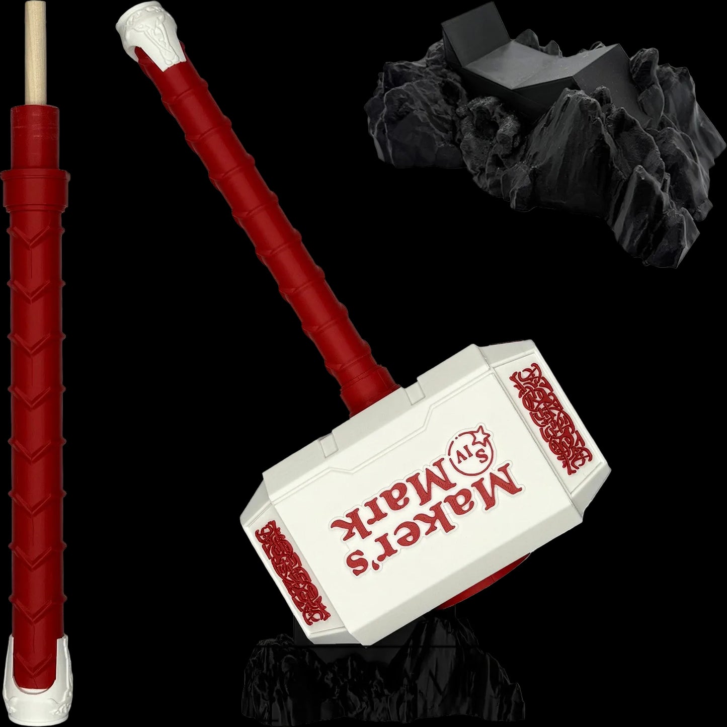 Maker's Mark Hammer #1 Mjolnir Thor's Hammer | 3D Printed Fan Art