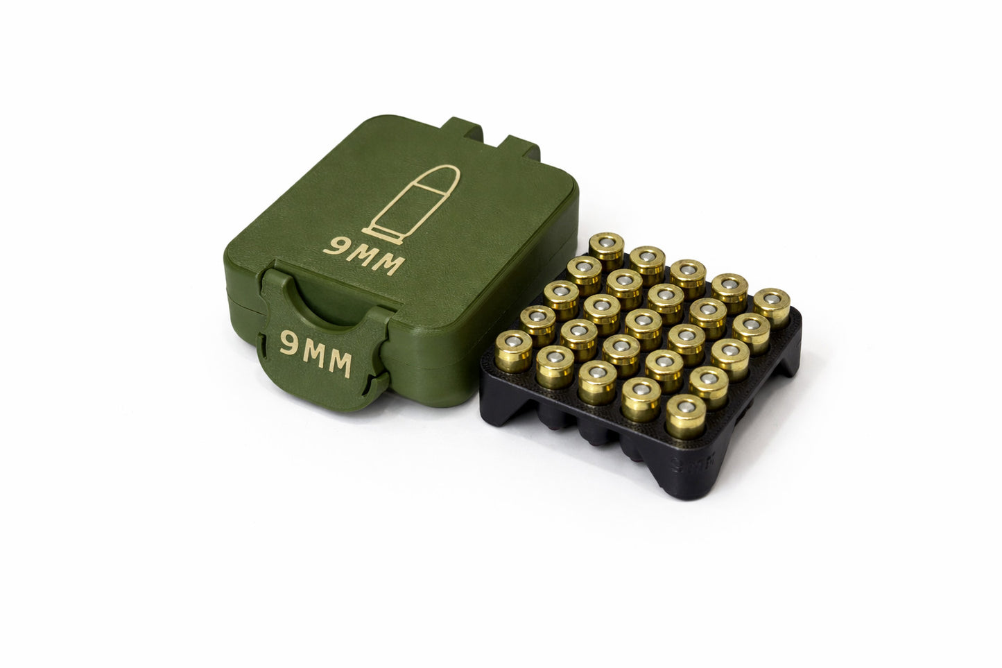 9mm Ammo Box – 25 Rounds - Snap Close Storage Box | Fully Customizable