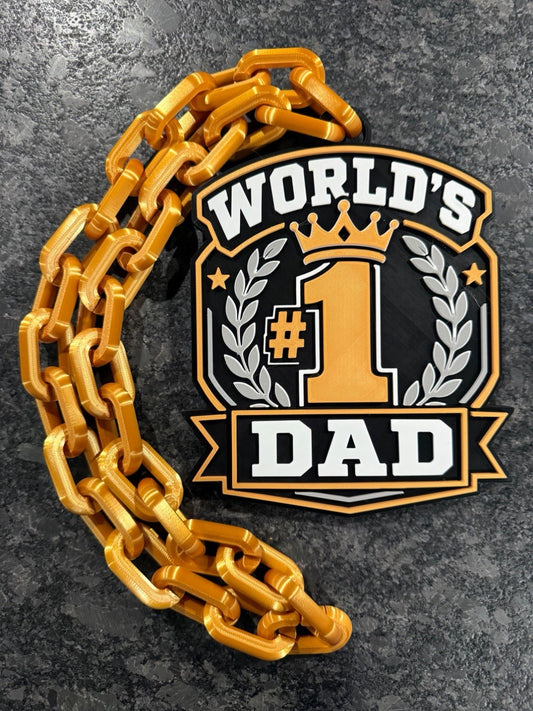 World's #1 Dad Hype Chain neckless