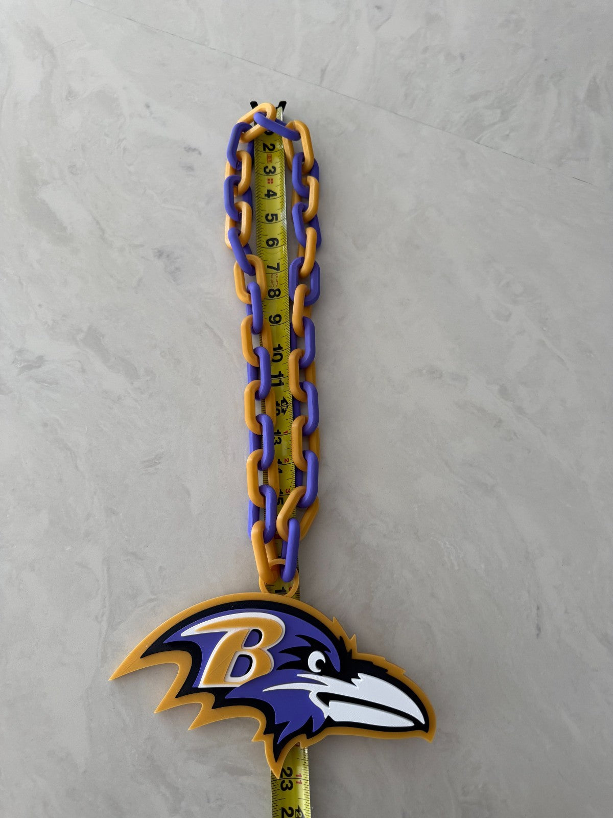 Baltimore Ravens Oversized Logo Necklace, Pendant Handmade 3D Printed