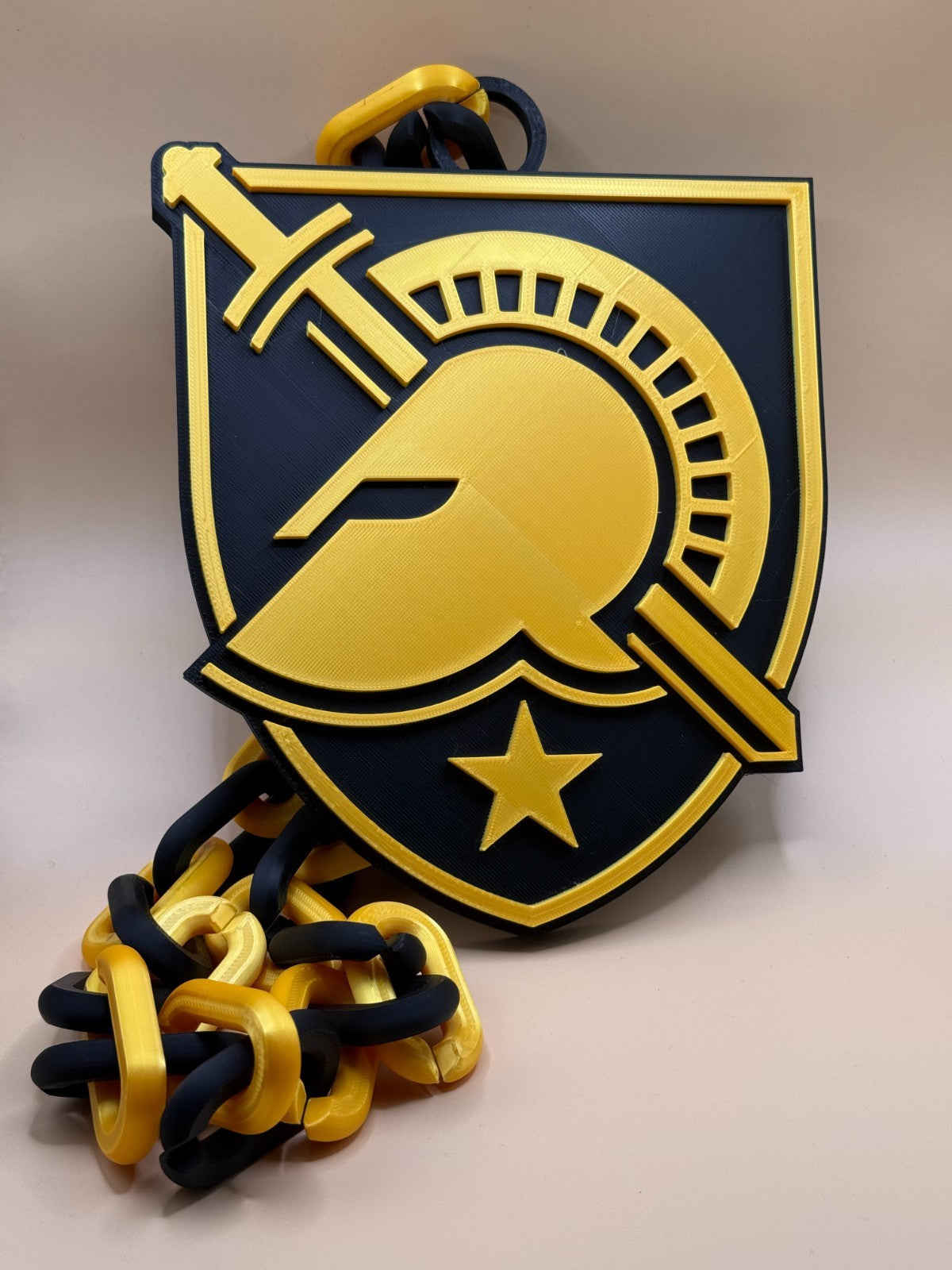 Army Black Knights Necklace Turnover Chain HandMade 3D printed