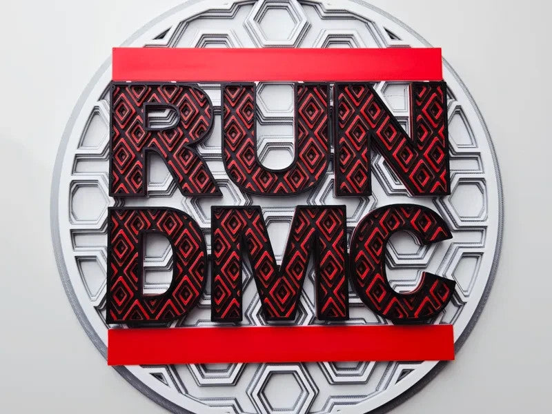 Run DMC Wall Art Or Display 3D printed Dimensional Mosaic