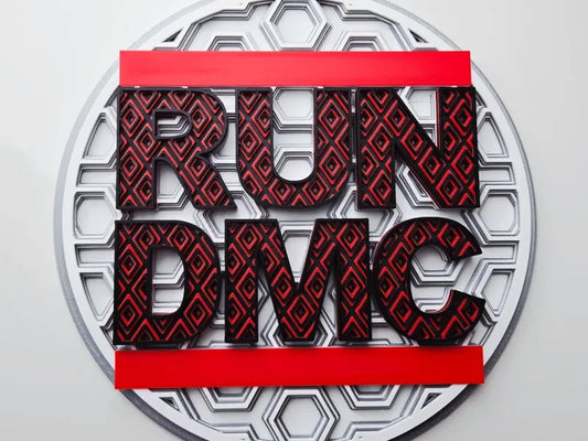 Run DMC Wall Art Or Display 3D printed Dimensional Mosaic