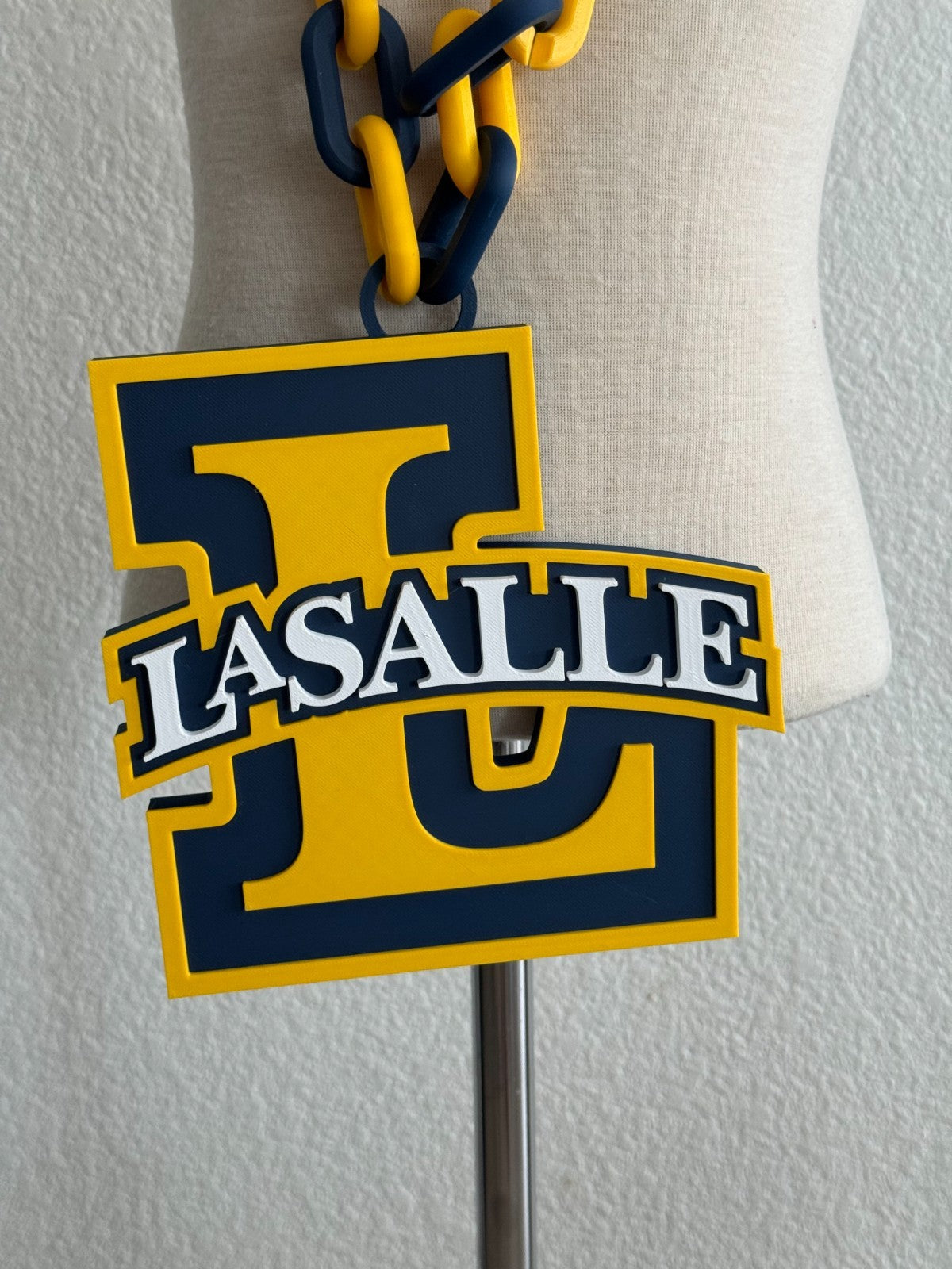 La Salle Explorers Oversized Necklace Hype Chain HandMade 3D Printed