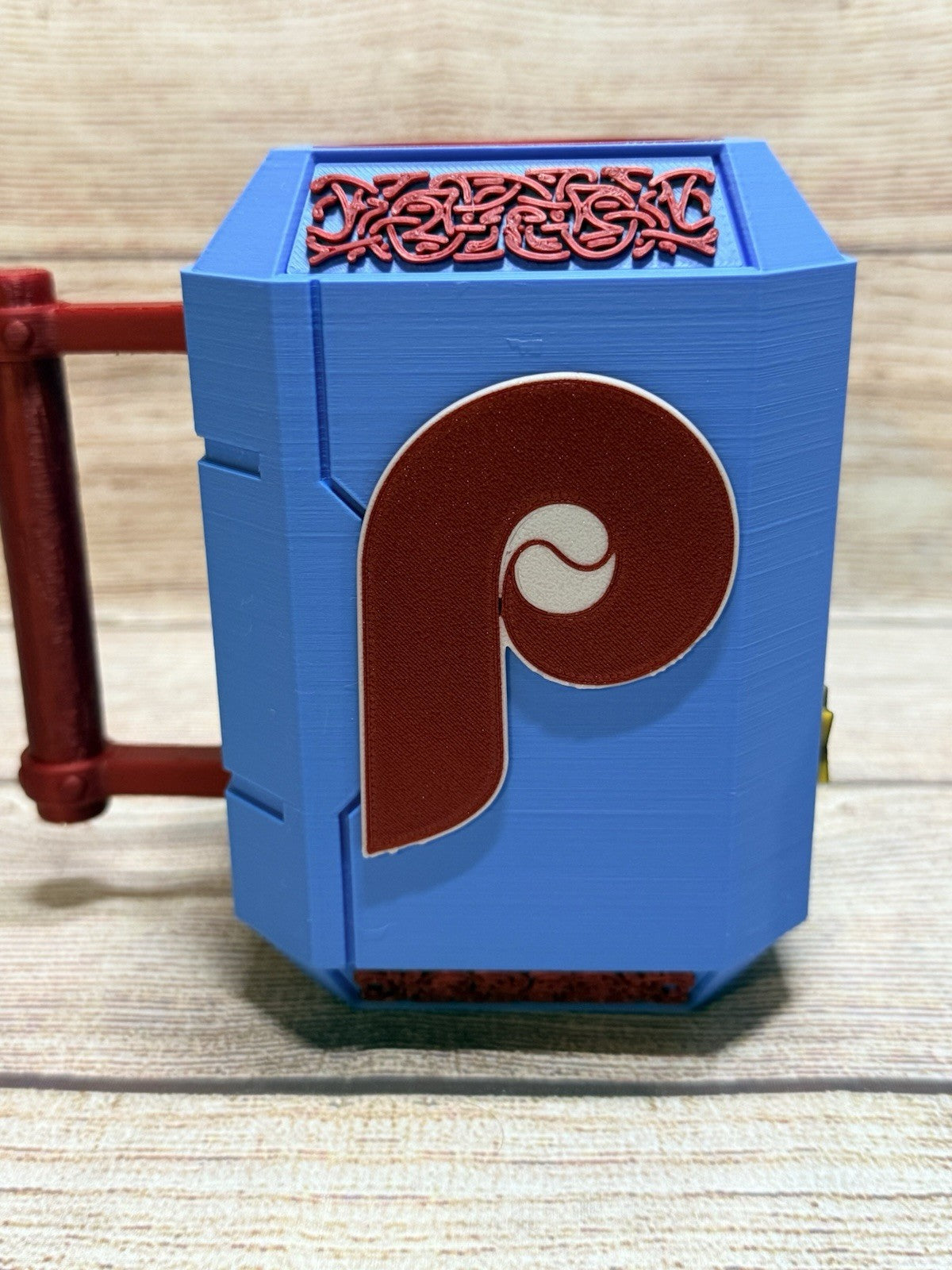 Philadelphia Phillies Retro Mjolnir Inspired Drink Koozie Thor’s Hammer