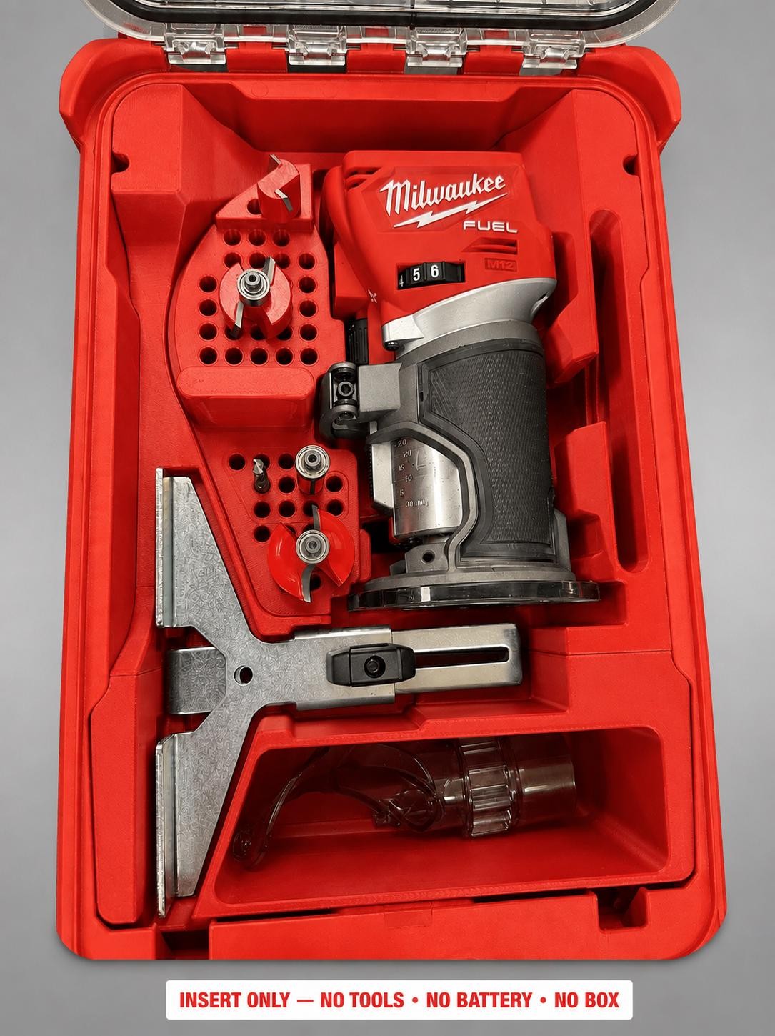 Milwaukee Packout Insert for M18 Fuel Compact Router | 3D Printed