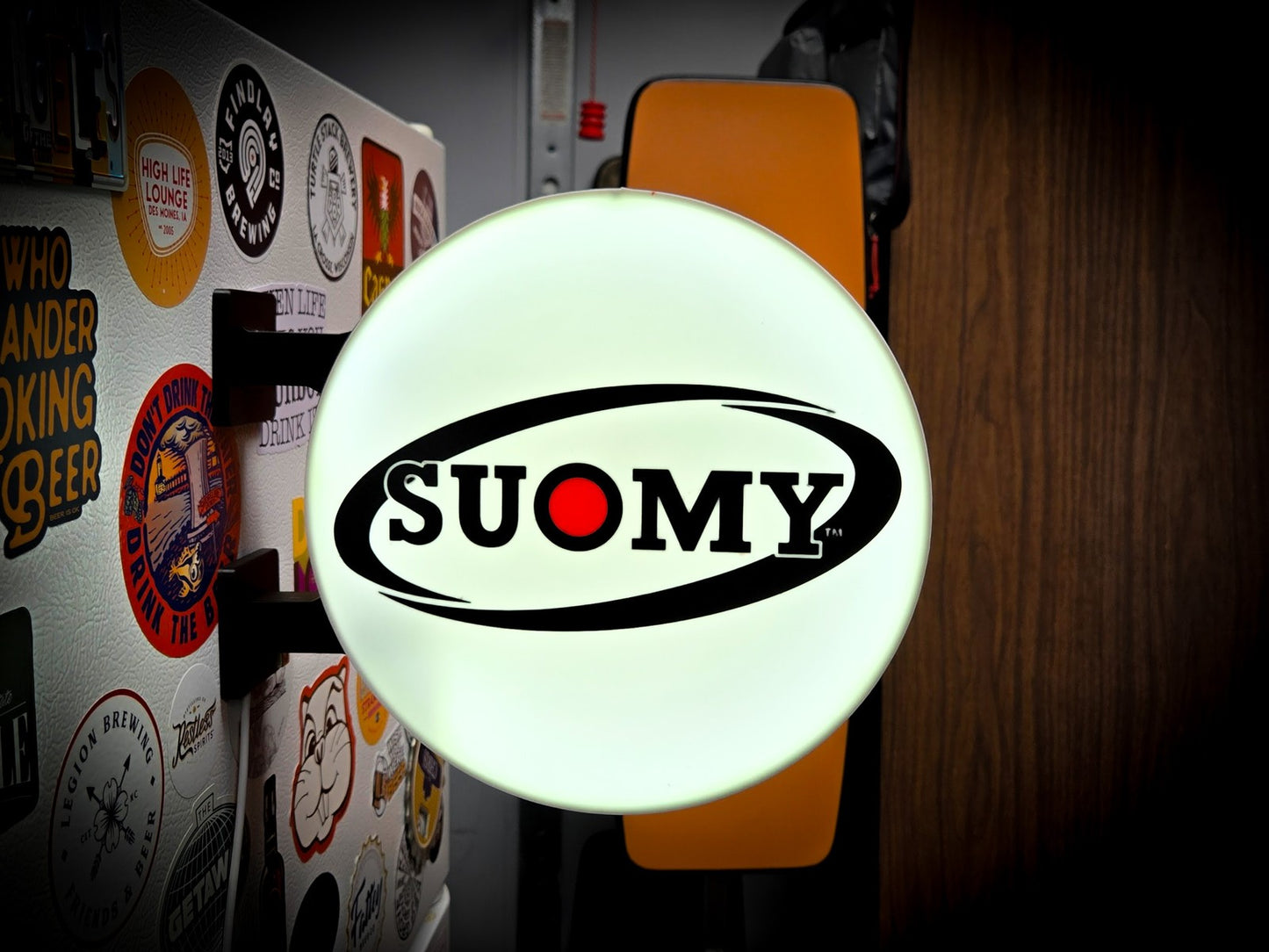 SUOMY 12 Inch Light Box LED Sign 3D Printed Wall Decor Man Cave Garage
