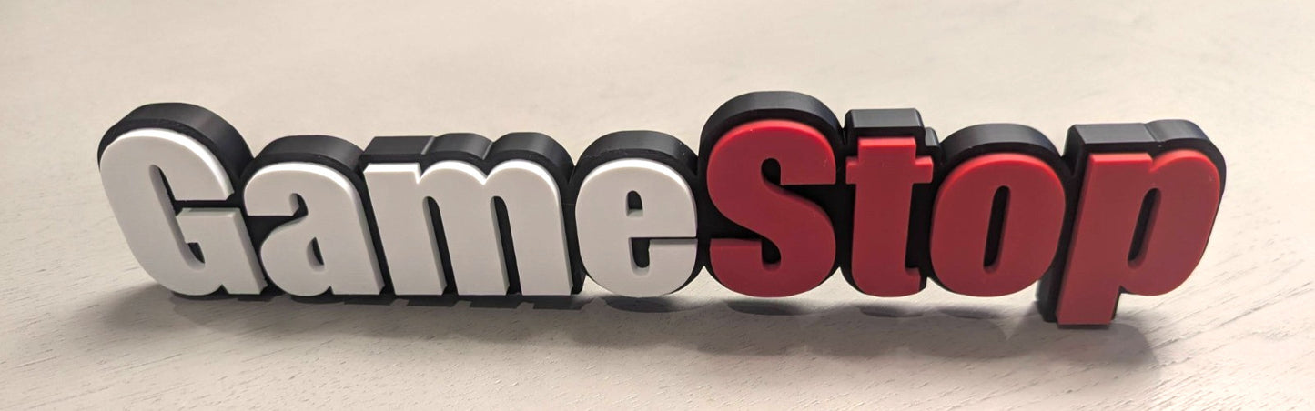 GameStop 3D printed Logo Sign Wall Desk Shelf Art