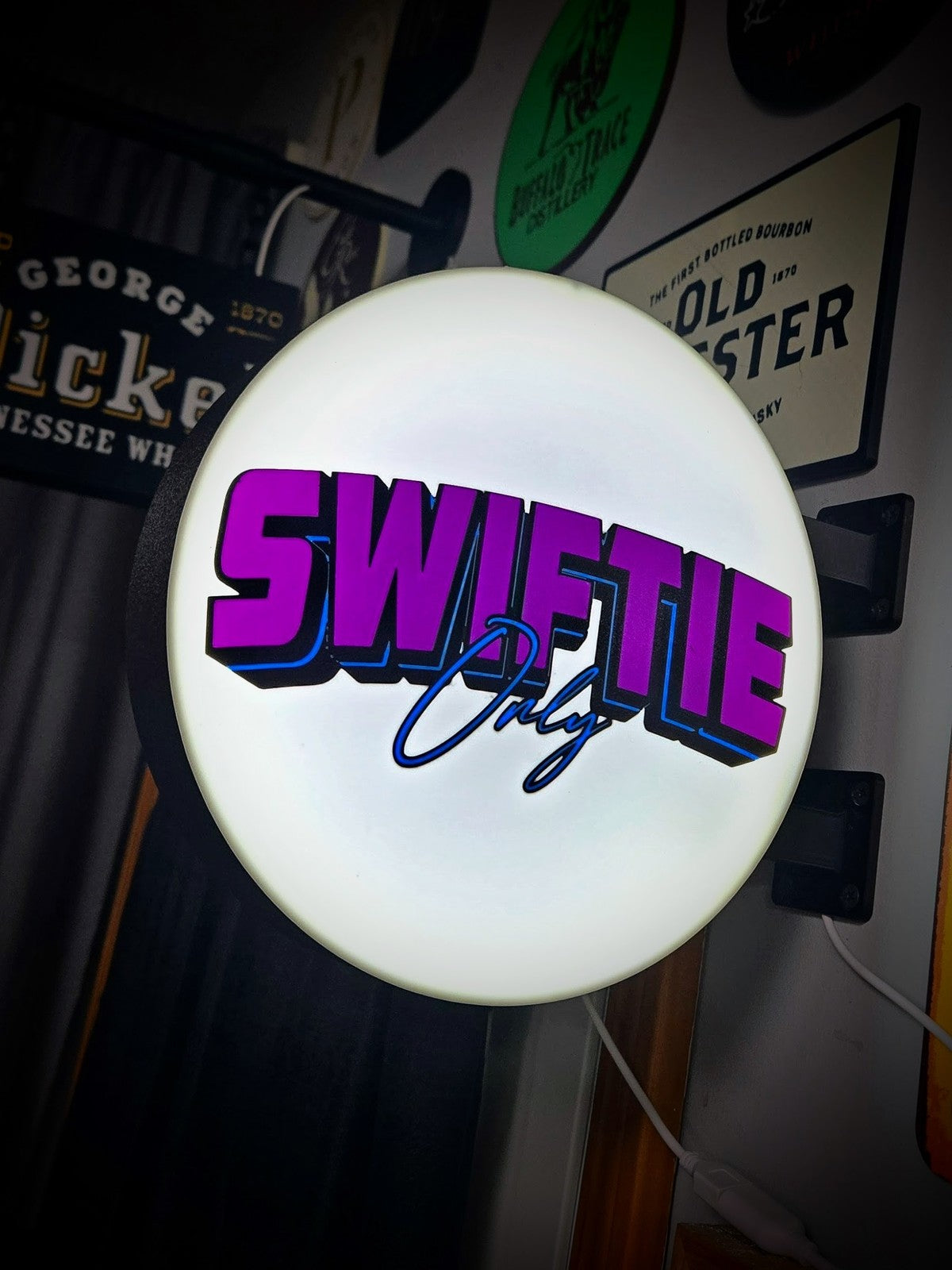 SWIFTIE Only 12 Inch Light Box LED Sign 3D Printed Wall Decor Man Cave Garage