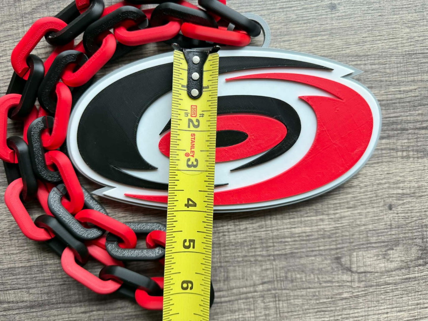 Carolina Hurricanes Oversized Necklace, Hype Chain