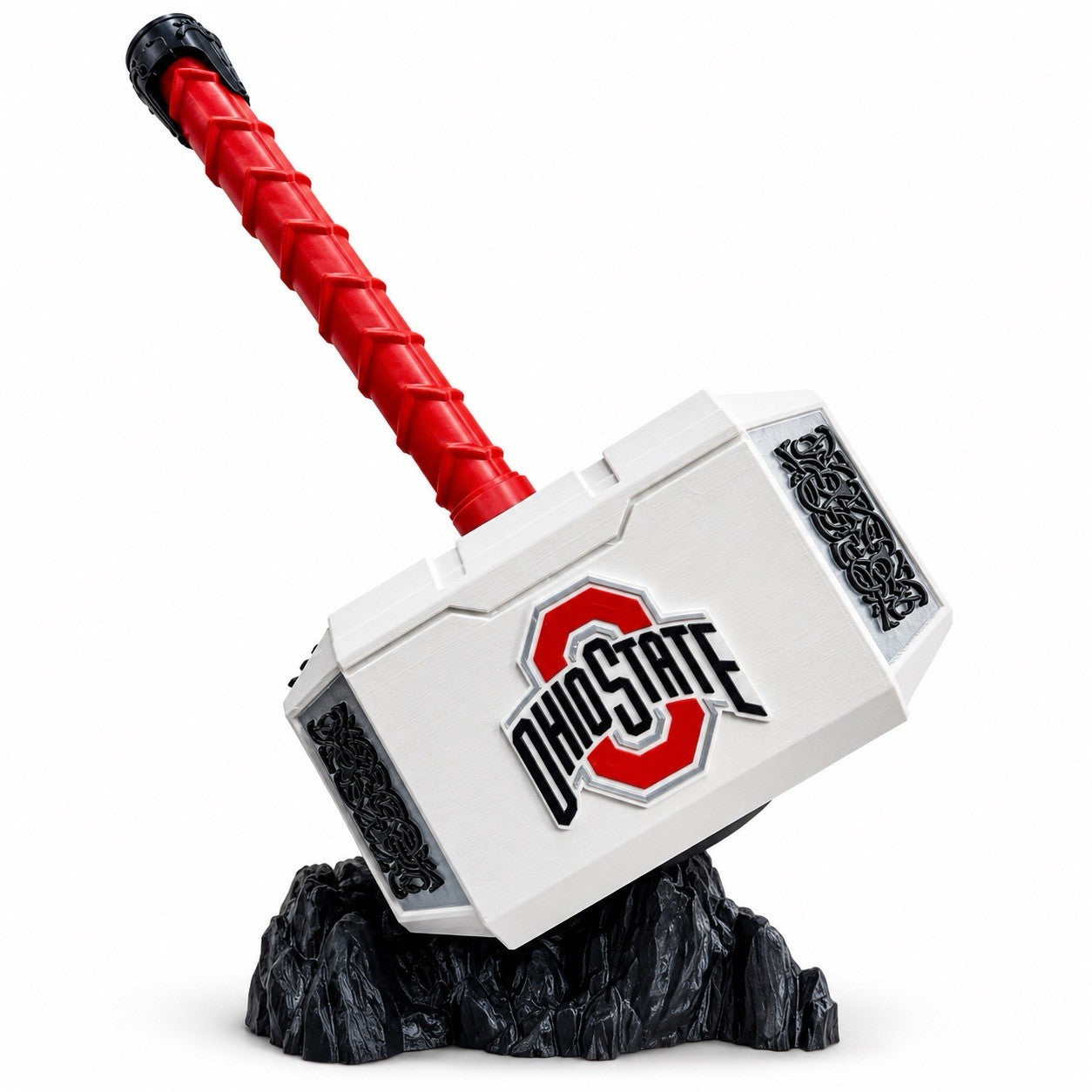 Ohio State University Buckeyes OSU Thor Hammer & Rock Fan Gift Man Cave Office