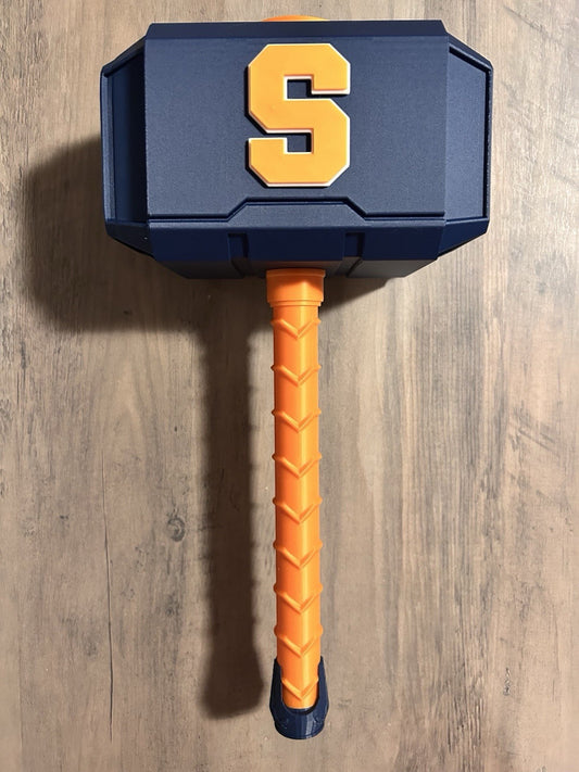 Syrcuse University Mjolnir Thor's Hammer. 3D Printed Fan Art - Free US Shipping