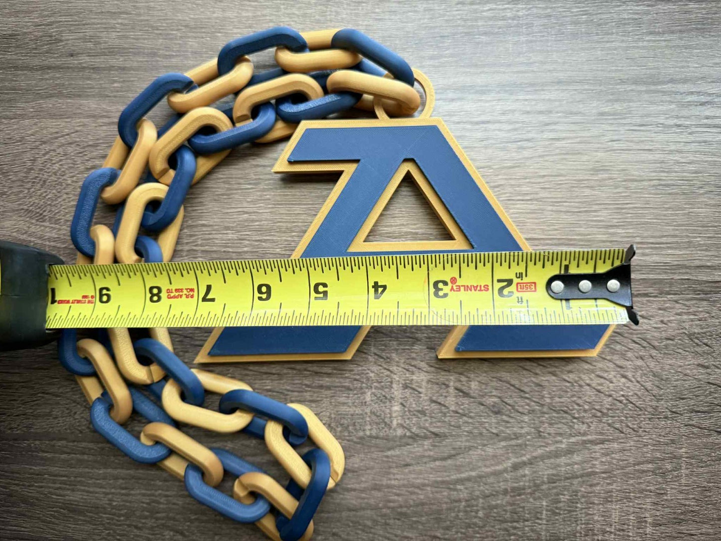 Akron Zips Logo Oversized Necklace, Hype Chain [Made To Order]